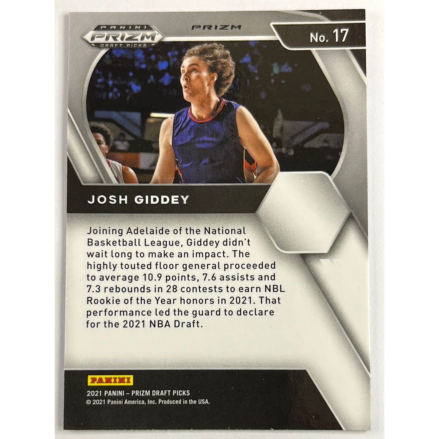 2021 Prizm DP Josh Giddey Green Holo Prizm RC | Local Legends Cards & Collectibles