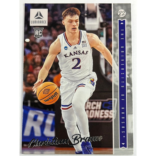 2022 Chronicles Luminance DP Christian Braun RC | Local Legends Cards & Collectibles