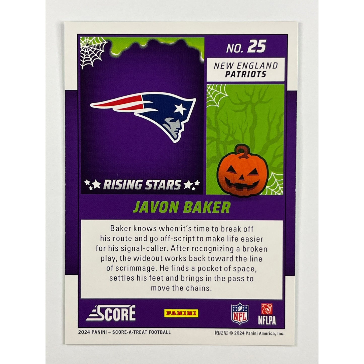 2024 Score-A-Treat Javon Baker Rising Stars Green Bats RC | Local Legends Cards & Collectibles