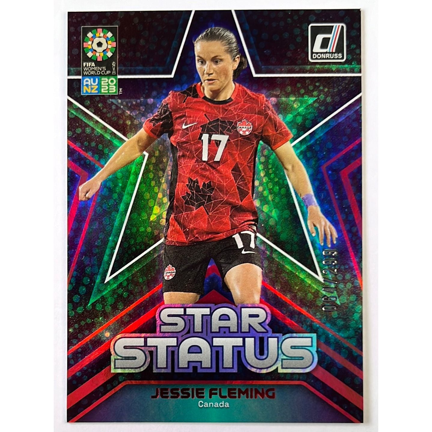 2023 Donruss FIFA Women’s World Cup Jessie Fleming Star Status Holo /299 | Local Legends Cards & Collectibles