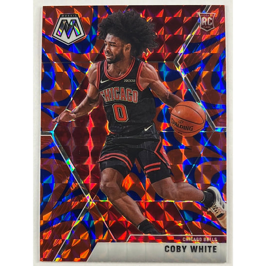 2019-20 Mosaic Coby White Blue Reactive Prizm RC | Local Legends Cards & Collectibles