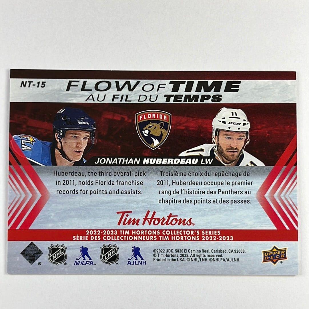 2022-23 Tim Hortons Jonathan Huberdeau Flow of Time 3D Lenticular