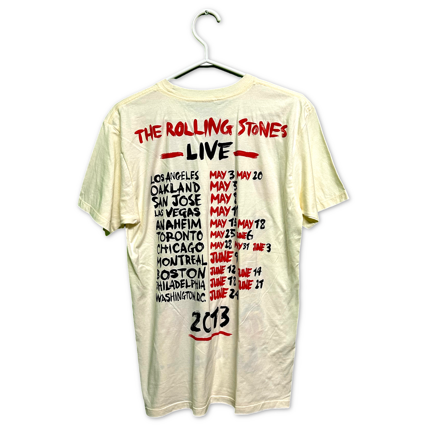 Official Rolling Stones ‘Fifty Years and Counting’ Anniversary 2013 Tour Shirt MD | Local Legends Cards & Collectibles