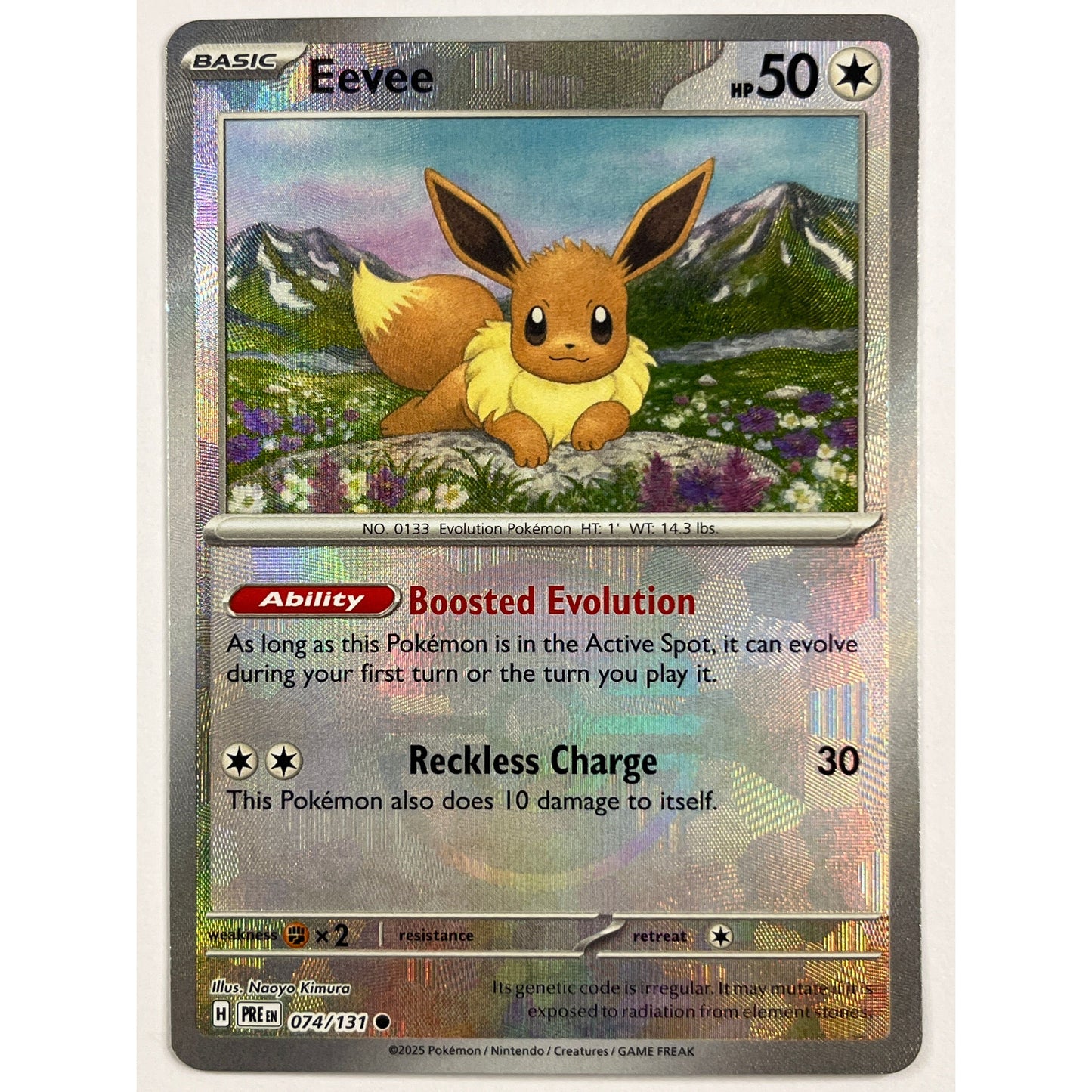 Eevee Pokéball Holo Common 074/131