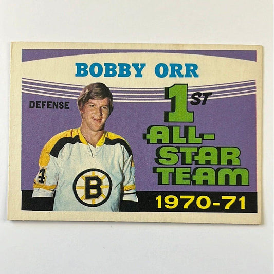 1971-72 O-Pee-Chee Bobby Orr 1st Team All-Star #251 | Local Legends Cards & Collectibles