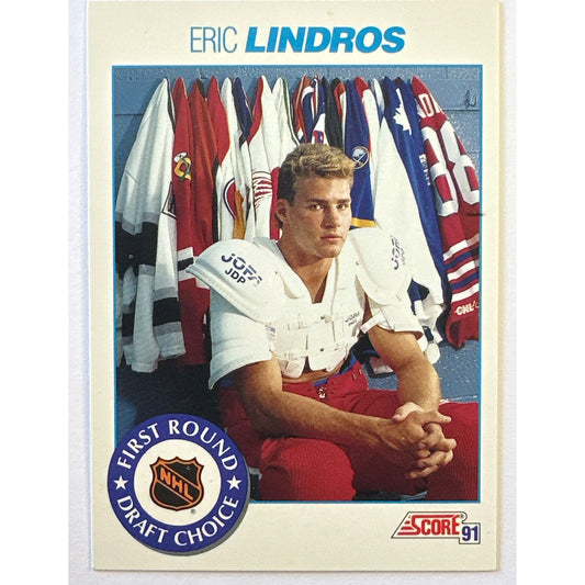 1991-92 Score Eric Lindros First Round Draft Choice RC