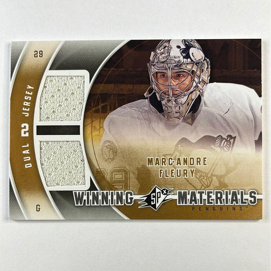 2011-12 SPX Marc Andre Fleury Winning Materials Game Used Dual Jersey Patch | Local Legends Cards & Collectibles
