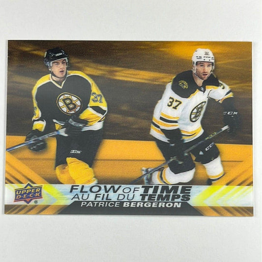 2022-23 Tim Hortons Patrice Bergeron Flow of Time 3D Lenticular | Local Legends Cards & Collectibles