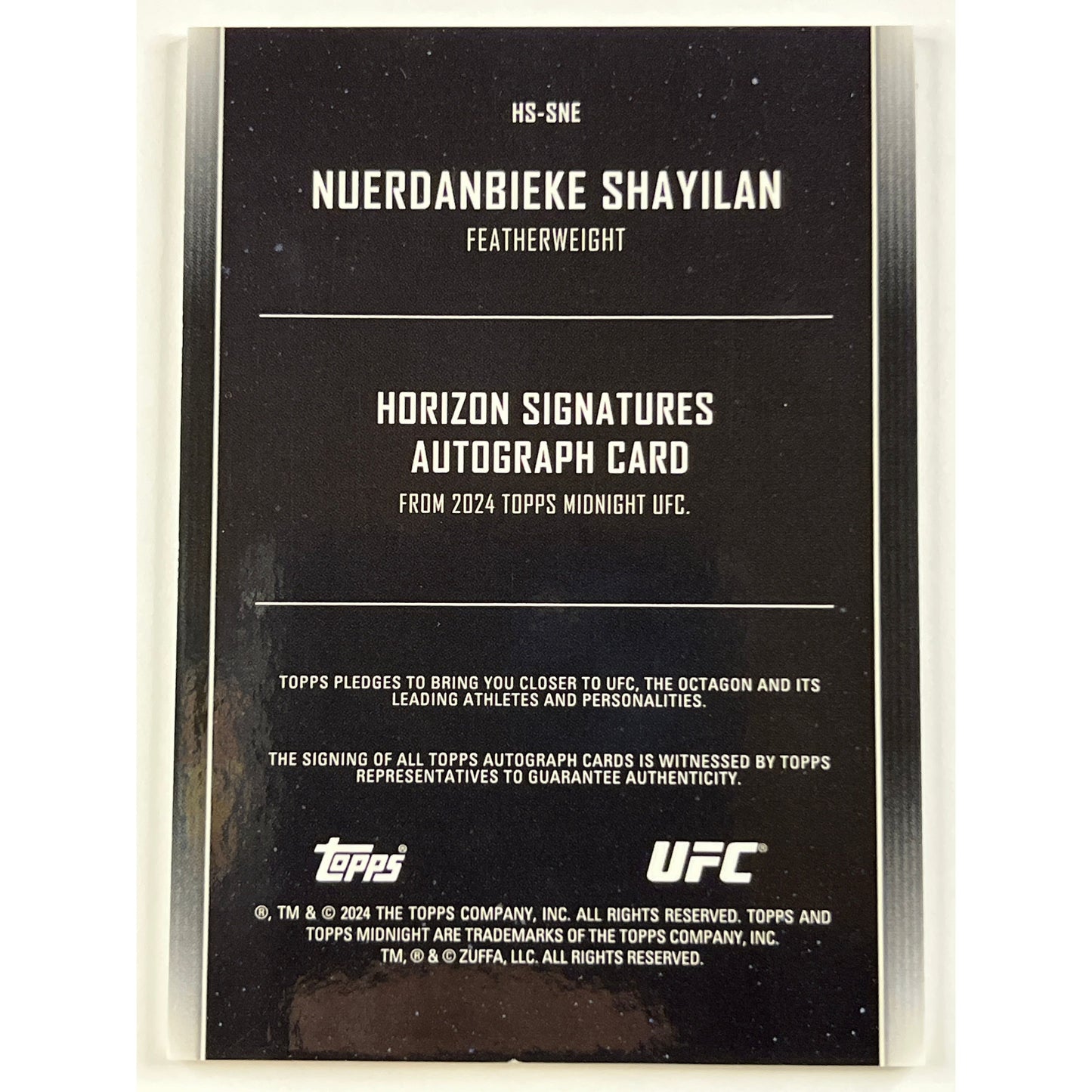2024 Topps Midnight Nuerdanbieke Shayilan Horizon Signatures Rookie Auto /99 | Local Legends Cards & Collectibles