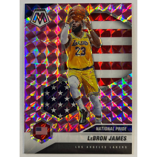 2020-21 Mosaic LeBron James National Pride Pink Mosaic Prizm SP | Local Legends Cards & Collectibles