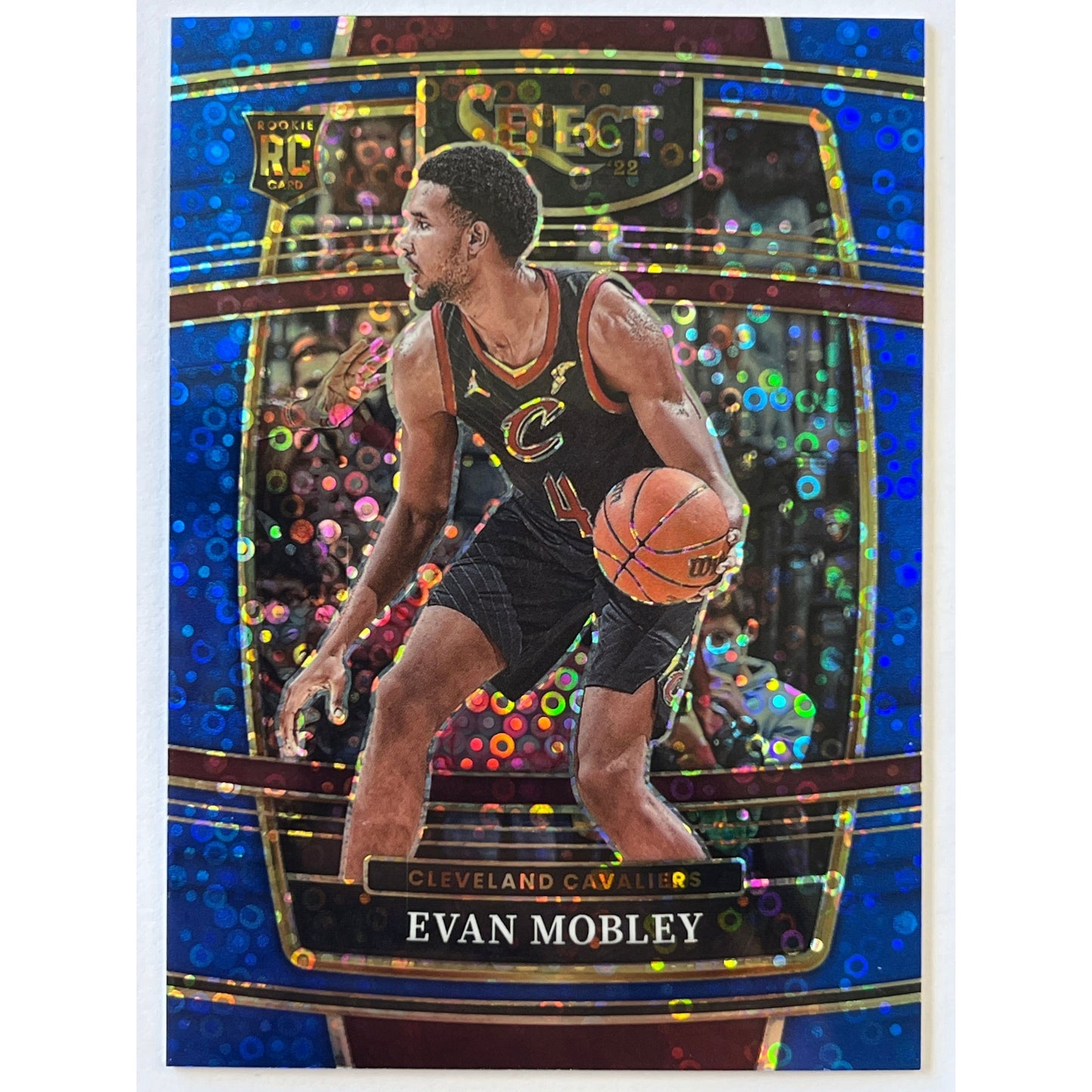 2021-22 Select Evan Mobley Concourse Level Blue Disco Prizm RC 01/25