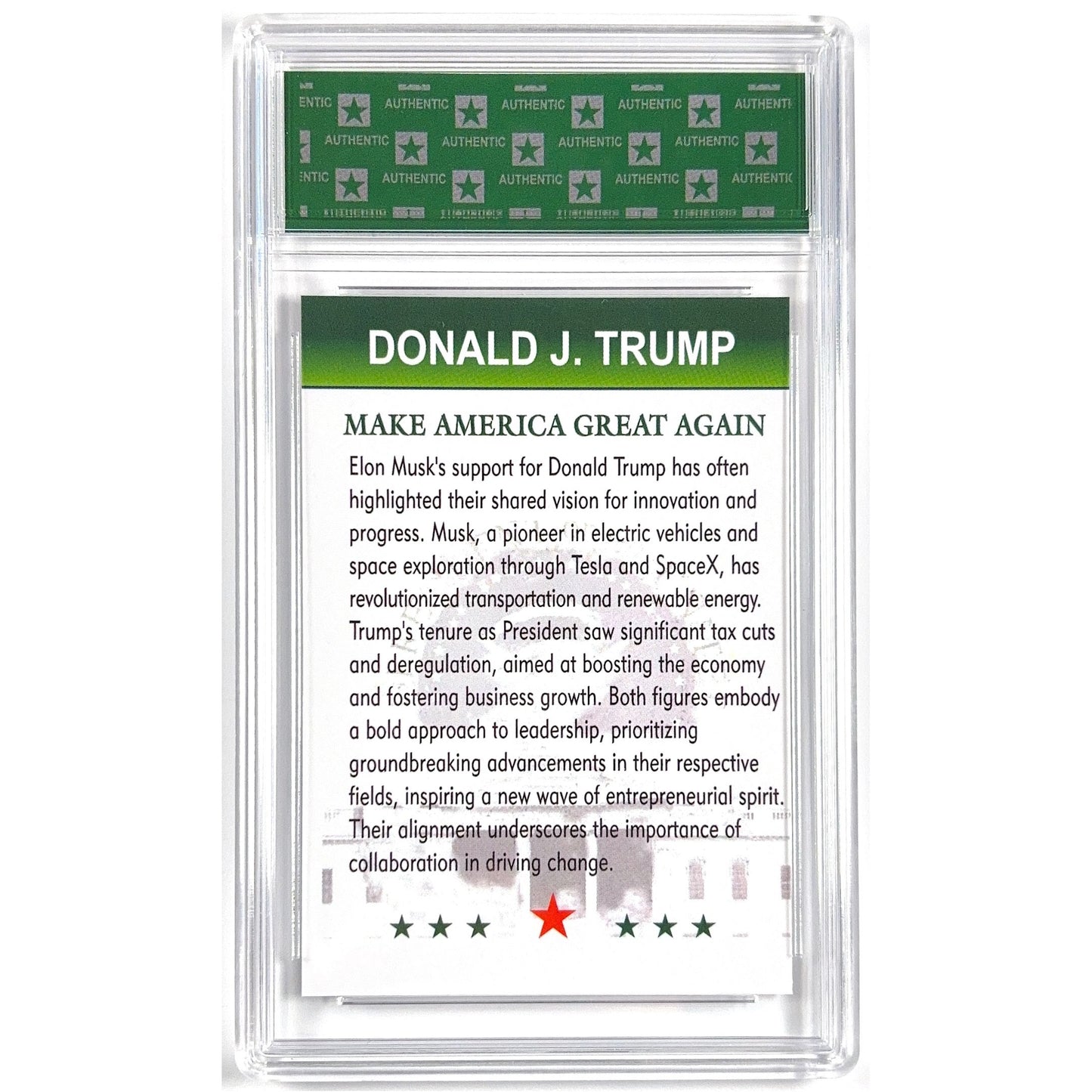Donald Trump & Elon Musk Limited Run - Special Edition TRUMP 10 | Local Legends Cards & Collectibles