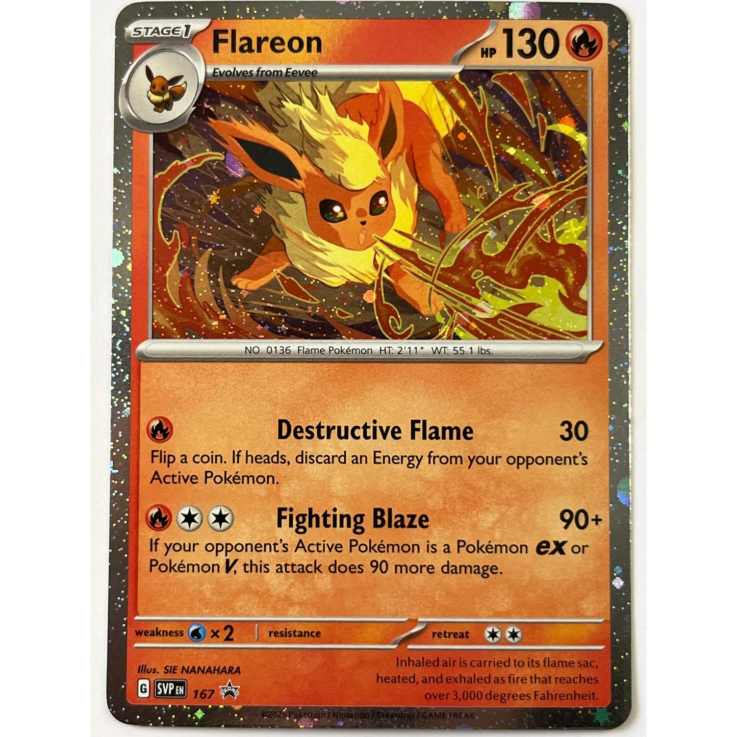 Flareon Holo Black Star Promo 167