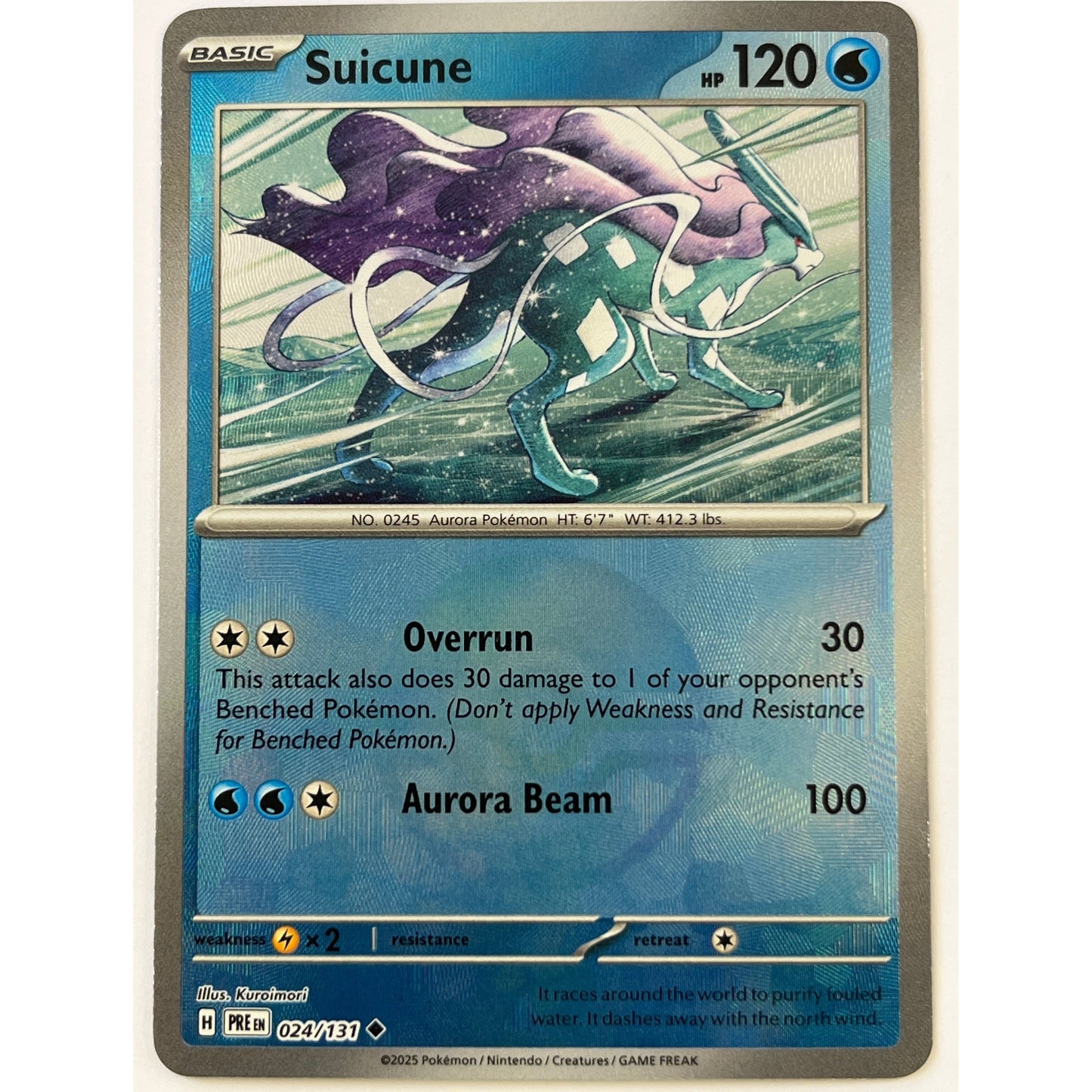 Suicune Pokéball Holo Uncommon 024/131