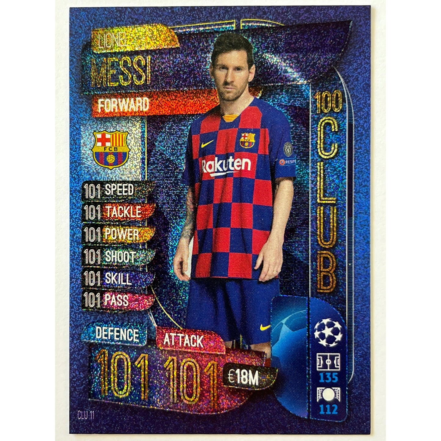 2019-20 Lionel Messi 100 Club | Local Legends Cards & Collectibles