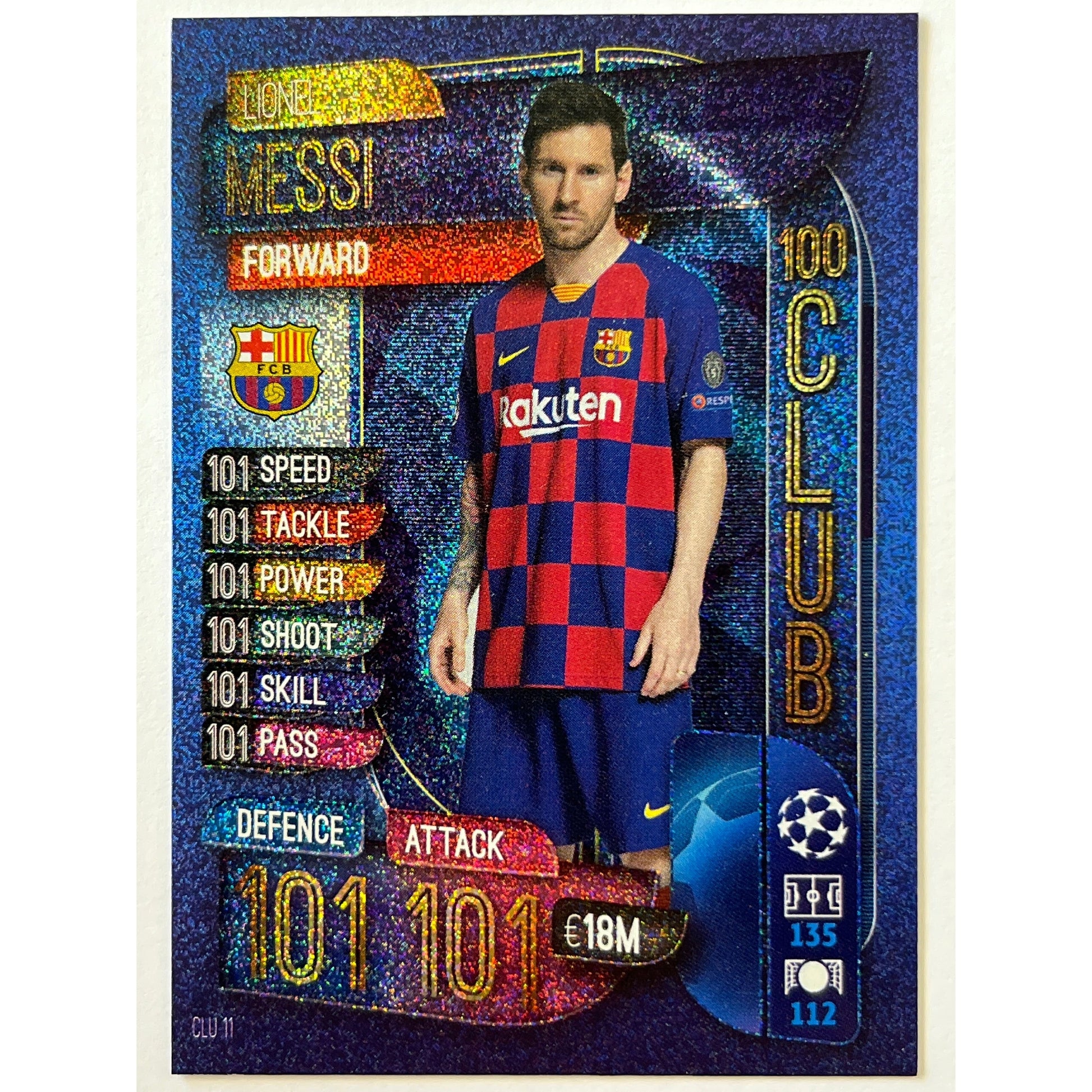 2019-20 Lionel Messi 100 Club | Local Legends Cards & Collectibles