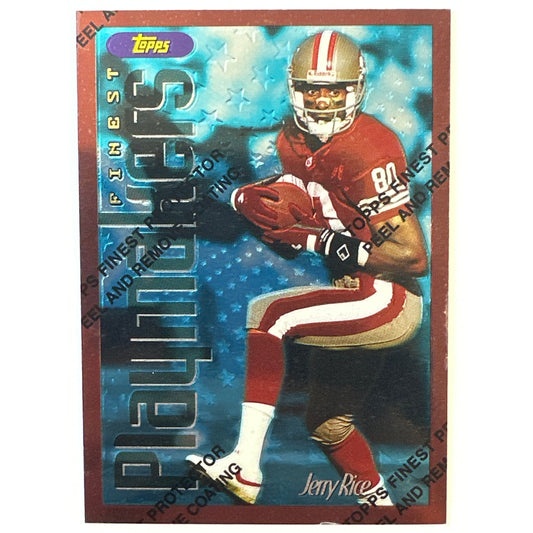 1996 Topps Finest Jerry Rice Finest Playmakers Unpeeled