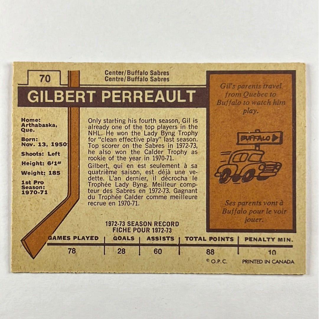 1972-73 O-Pee-Chee Gilbert Perreault #70 | Local Legends Cards & Collectibles