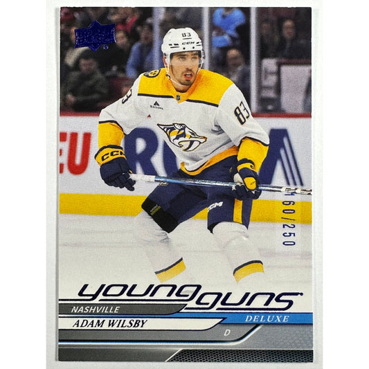2024-25 Upper Deck Extended Series Adam Wilsby Young Guns Deluxe /250