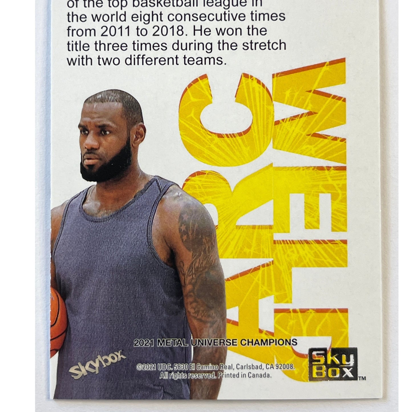 2021 Metal Universe LeBron James Arc Welder Holo Foil | Local Legends Cards & Collectibles