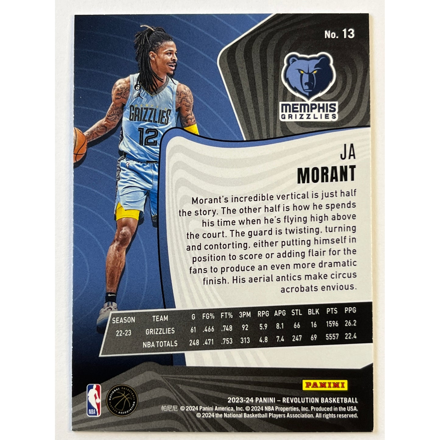 2023-24 Revolution Ja Morant #13 | Local Legends Cards & Collectibles
