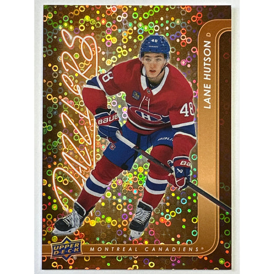 2024-25 Series 2 Lane Hutson Orange Dazzlers RC | Local Legends Cards & Collectibles