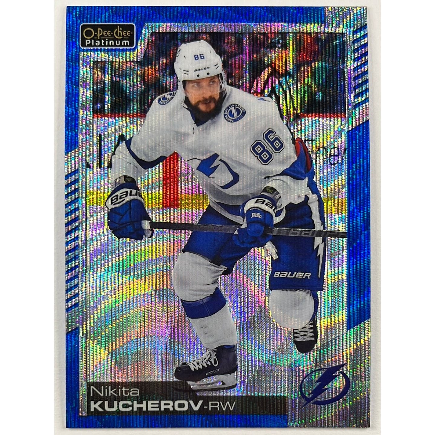 2020-21 O-Pee-Chee Platinum Nikita Kucherov Blue Surge