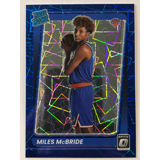 2021-22 Donruss Optic Miles McBride Blue Velocity Prizm Rated Rookie | Local Legends Cards & Collectibles