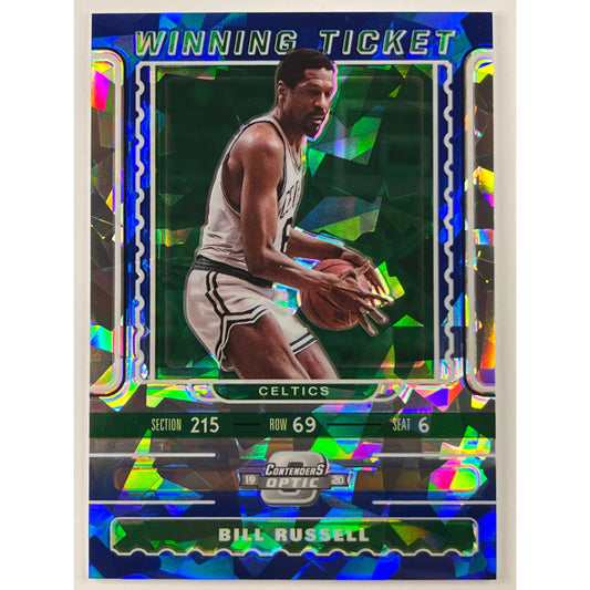 2019-20 Contenders Optic Bill Russel Winning Ticket Blue Cracked Ice Prizm | Local Legends Cards & Collectibles