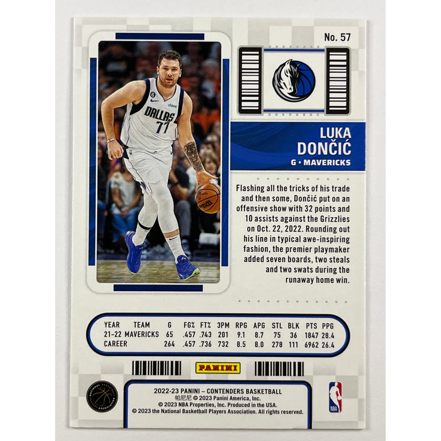 2022-23 Contenders Luka Doncic Play-In Ticket Silver Holo SSP | Local Legends Cards & Collectibles