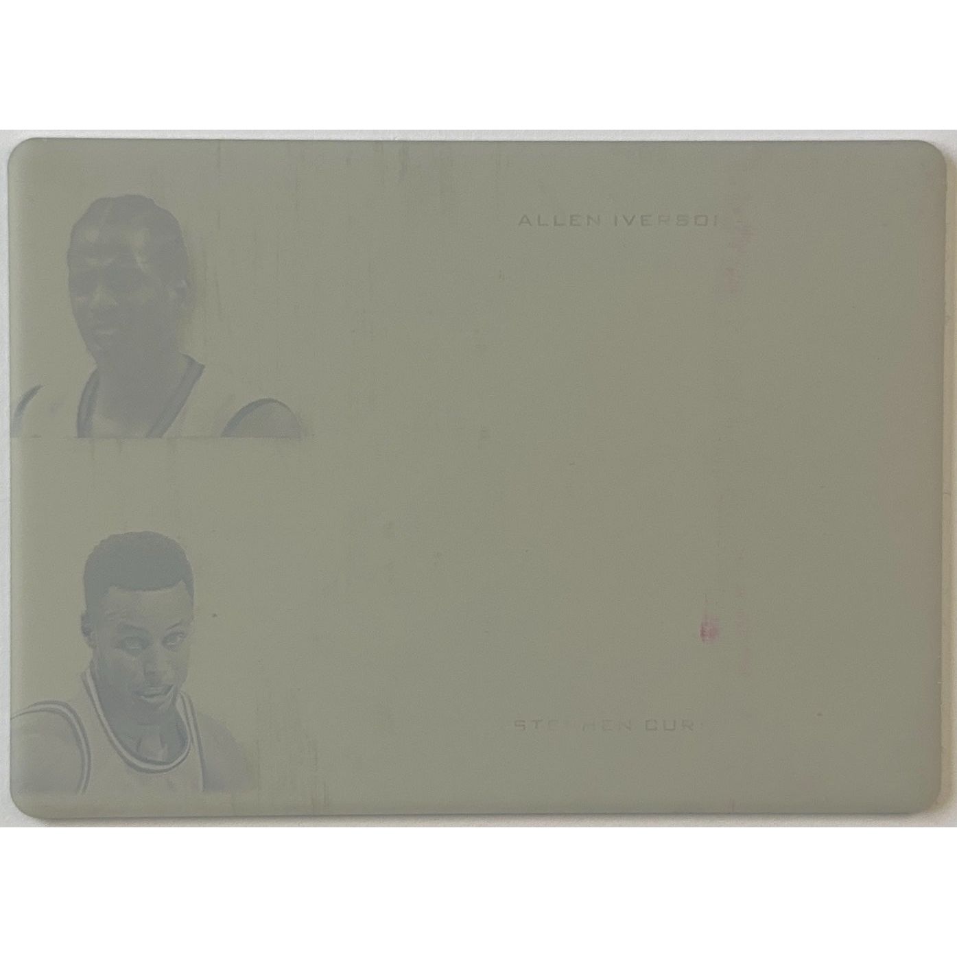 2020 Leaf Superlative Collection Steph Curry / Allen Iverson Magenta Printing Plate 1/1