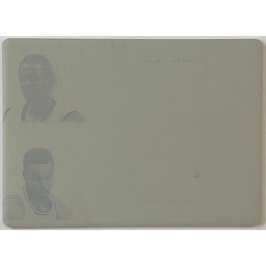 2020 Leaf Superlative Collection Steph Curry / Allen Iverson Magenta Printing Plate 1/1