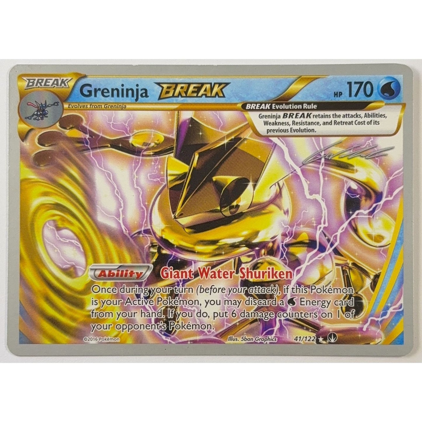 World Championships 2016 Greninja Break Non Holo Rare 41/122