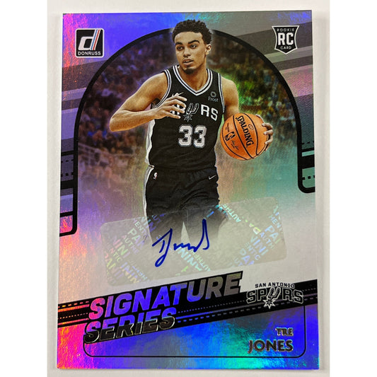 2020-21 Donruss Tre Jones Signature Series RC Auto | Local Legends Cards & Collectibles
