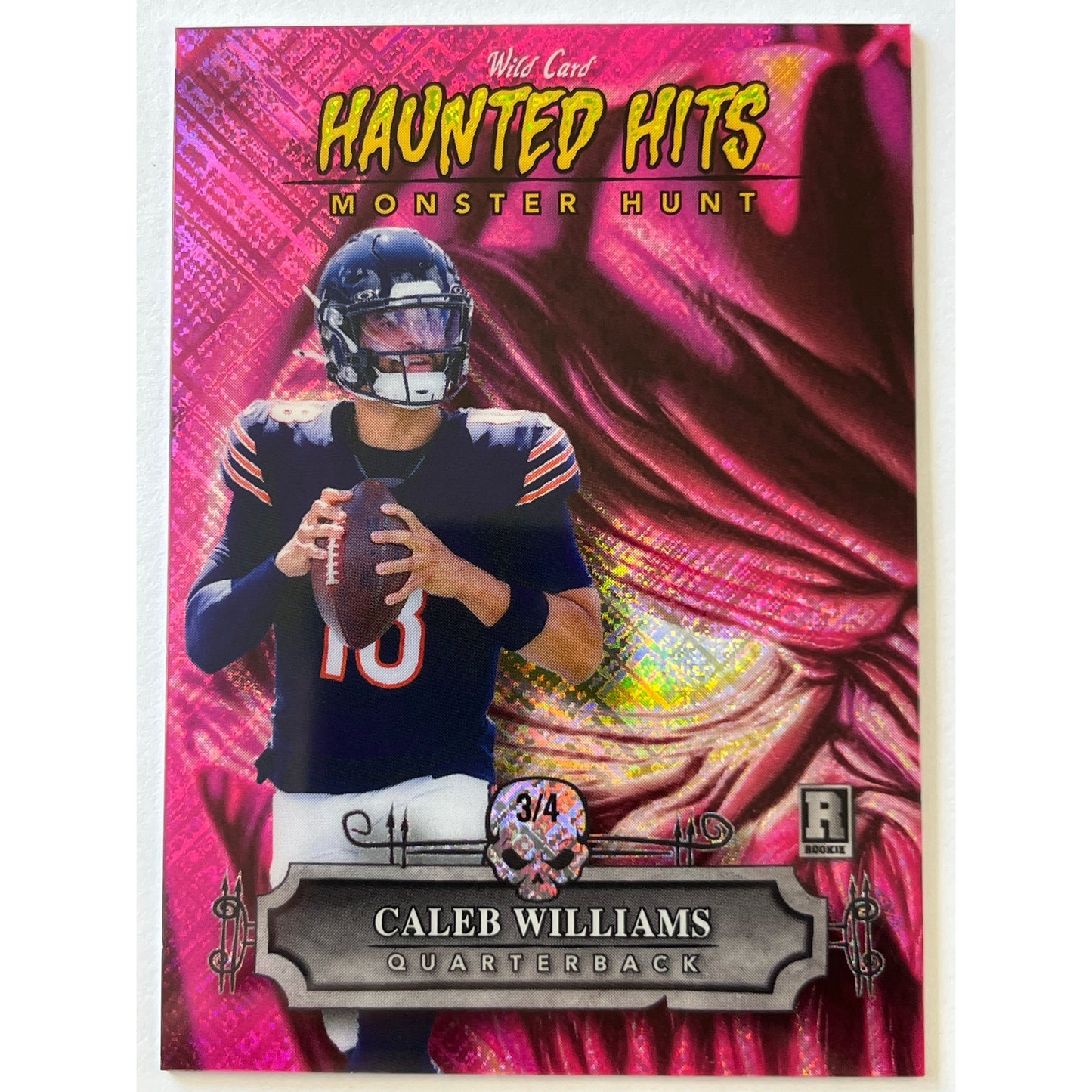 2024 Wild Card Caleb Williams Haunted Hits RC 3/4