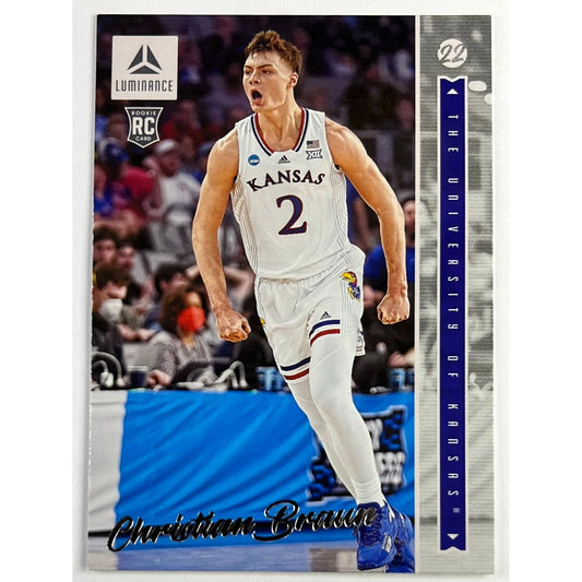 2022 Chronicles Luminance DP Christian Braun RC | Local Legends Cards & Collectibles