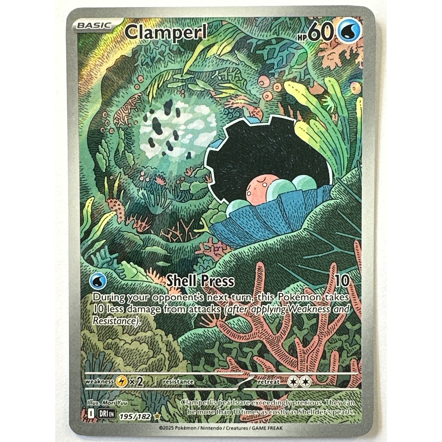 Clamperl Holo Illustration Rare 195/182
