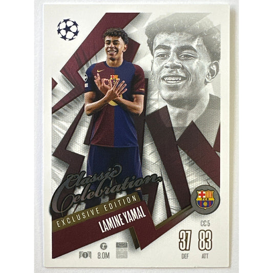 2024-25 Topps Match Attax Lamine Yamal Classic Celebration Exclusive Edition