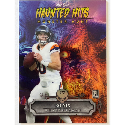 2024 Wild Card Bo Nix Haunted Hits RC 2/2 | Local Legends Cards & Collectibles