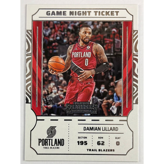 2022-23 Contenders Damian Lillard “Dame” Night Ticket | Local Legends Cards & Collectibles
