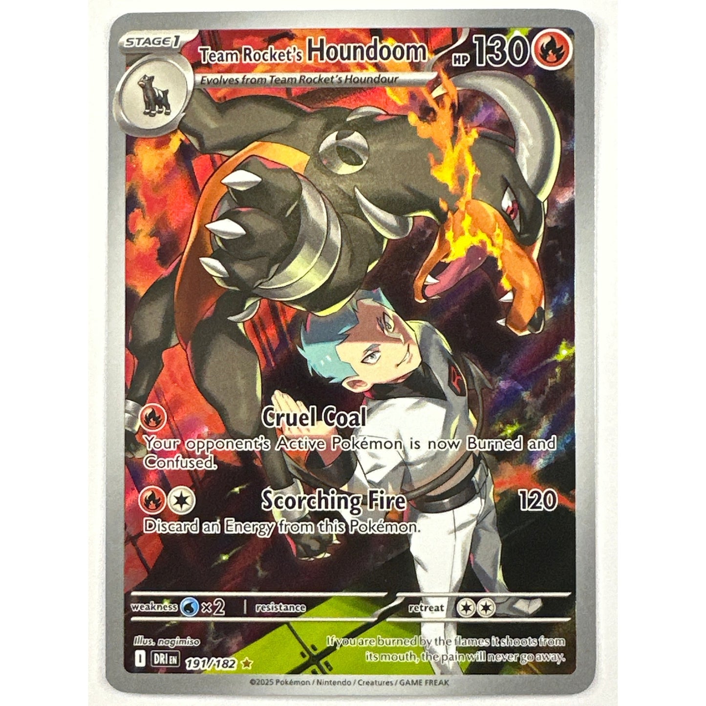 Team Rocket’s Houndoom Holo Illustration Rare 191/182
