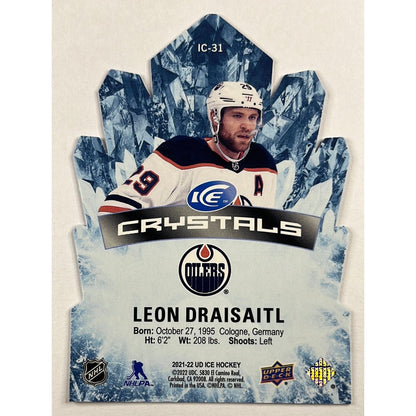 2021-22 ICE Leon Draisaitl Ice Crystals Die Cut