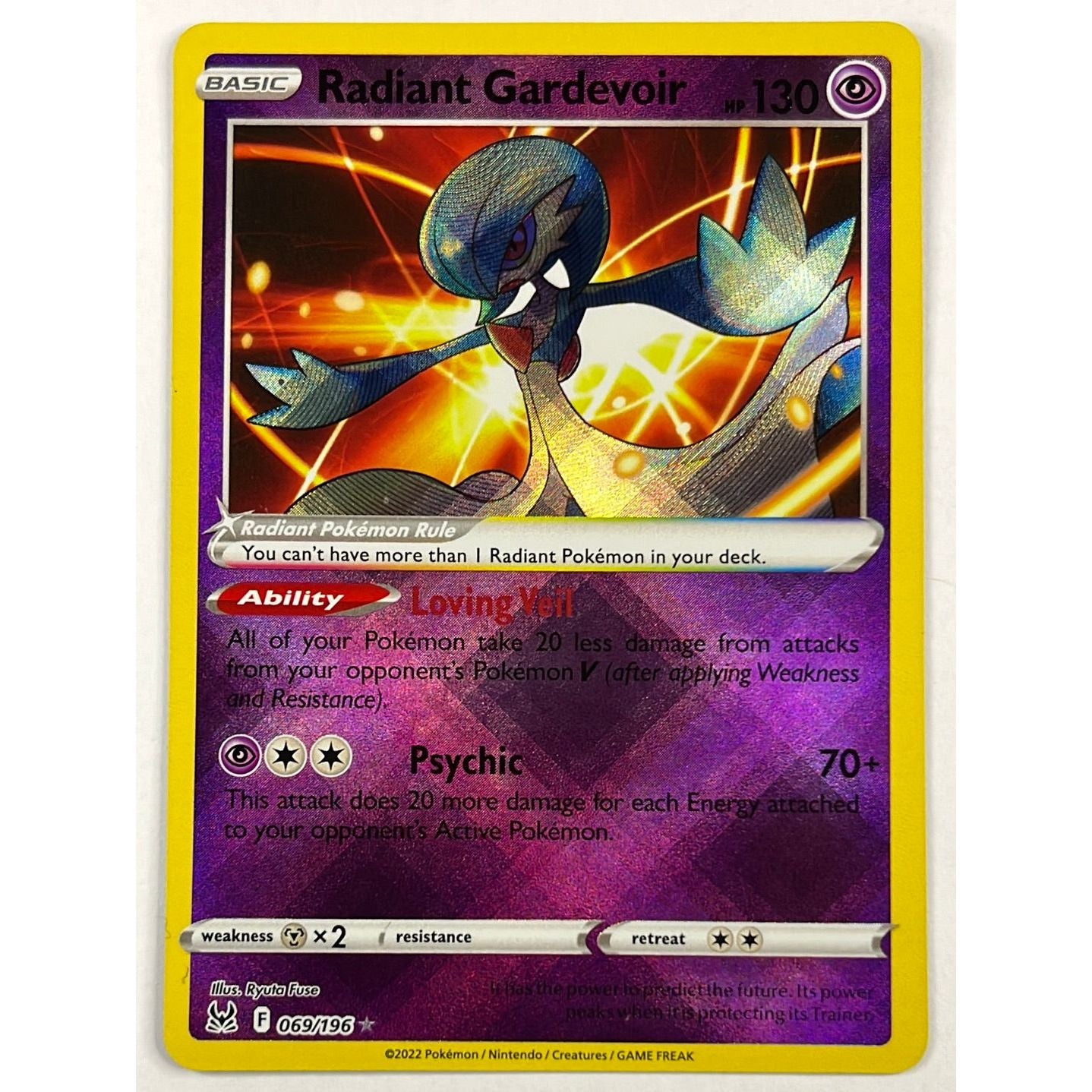 Radiant Gardevoir Holo Rare 069/196