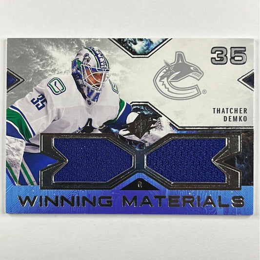 2021-22 SPX Thatcher Demko Winning Materials | Local Legends Cards & Collectibles