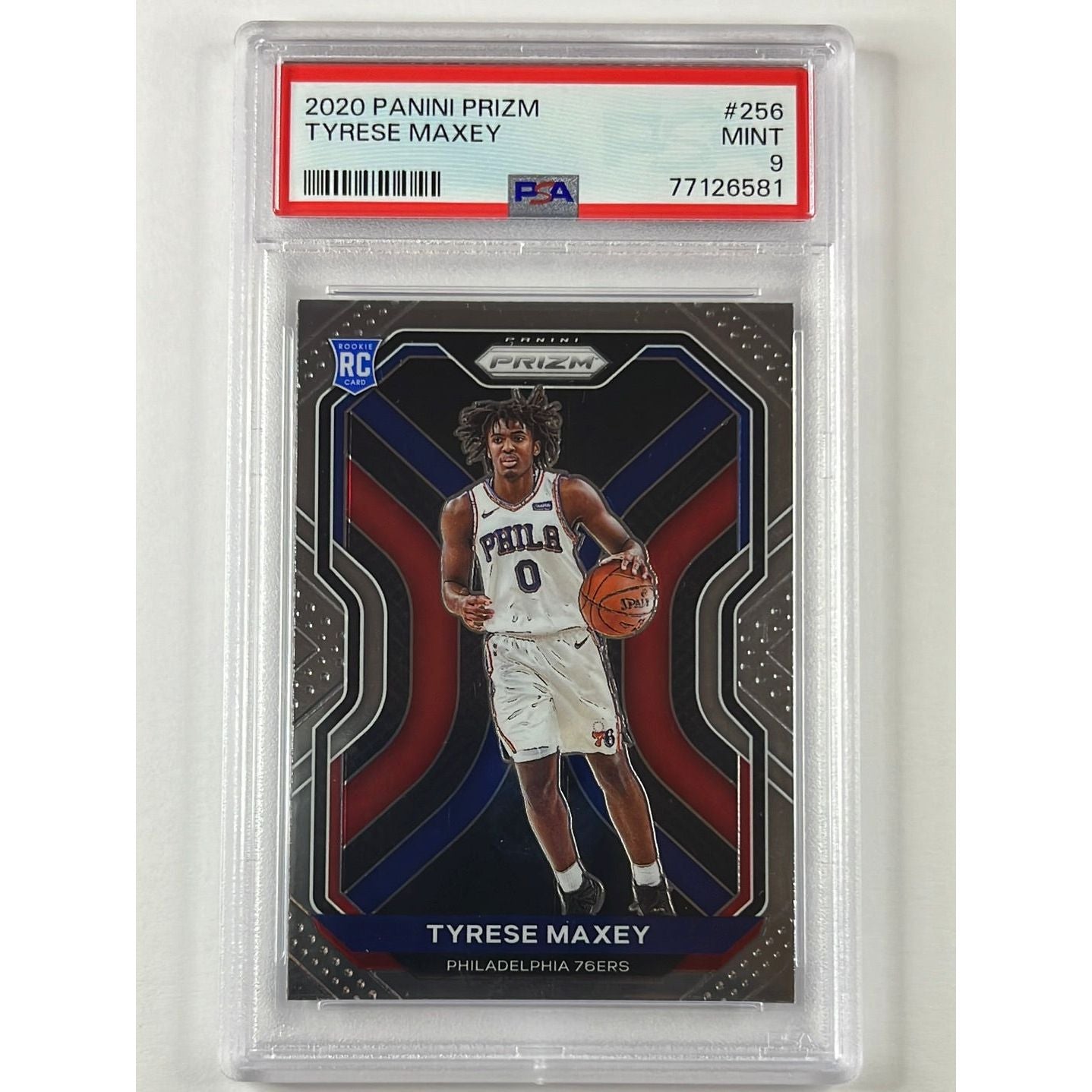 2020 Panini Prizm Tyrese Maxey RC PSA 9 MINT