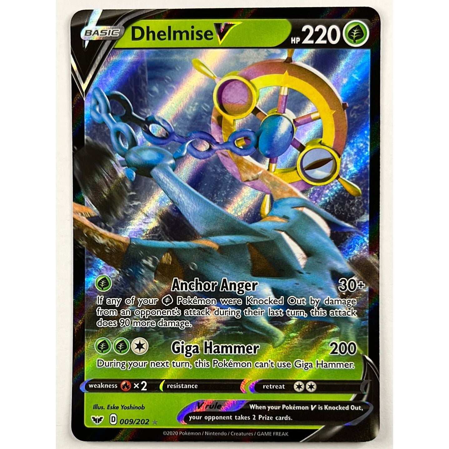 Dhelmise V Full Art Ultra Rare 009/202