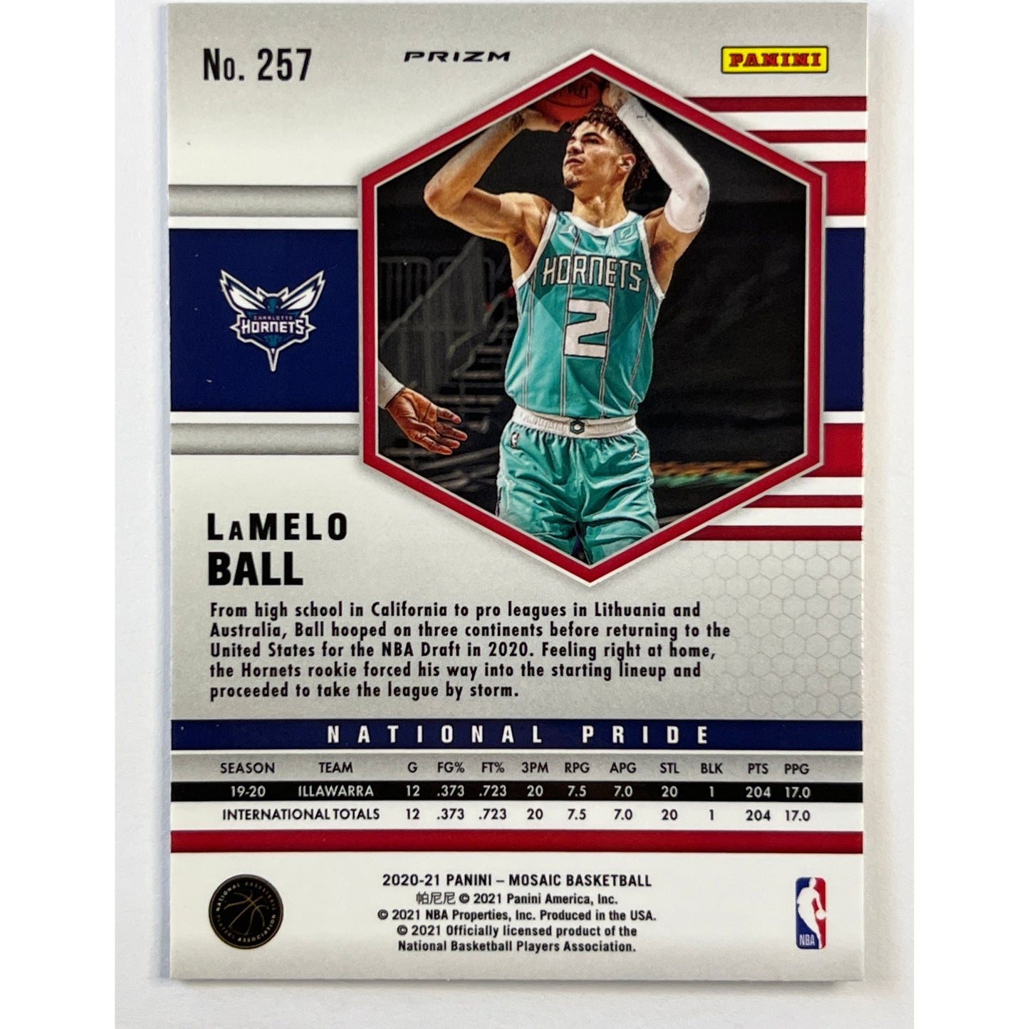 2020-21 Mosaic Lamelo Ball National Pride Pink Mosaic Prizm RC SP | Local Legends Cards & Collectibles