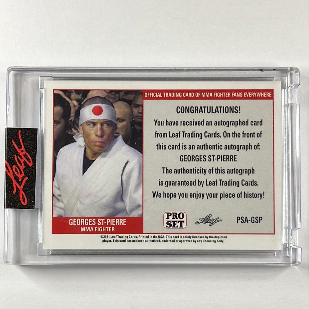2021 Pro Set George St-Pierre Auto /9 | Local Legends Cards & Collectibles