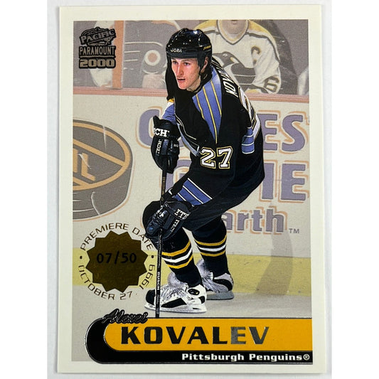 1999-00 Pacific Paramount Alexei Kovalev Stamped /50 | Local Legends Cards & Collectibles