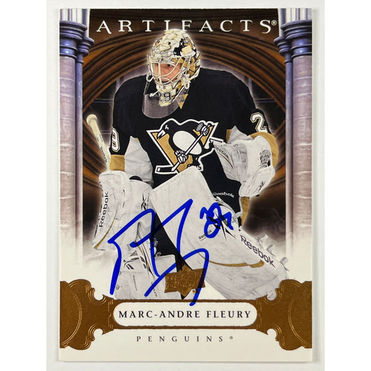 2009-10 Artifacts Marc-Andre Fleury In-Person Auto | Local Legends Cards & Collectibles